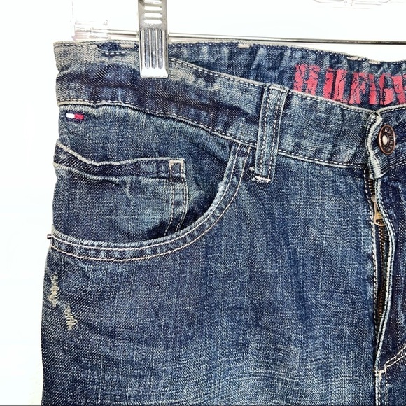 Tommy Hilfiger Jean Boys size 18 straight dark wash Blue Youth kids Dark Wash C2 - Picture 7 of 9